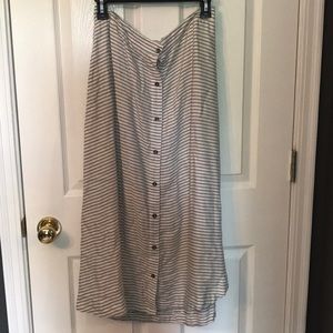 Midi button up skirt from target